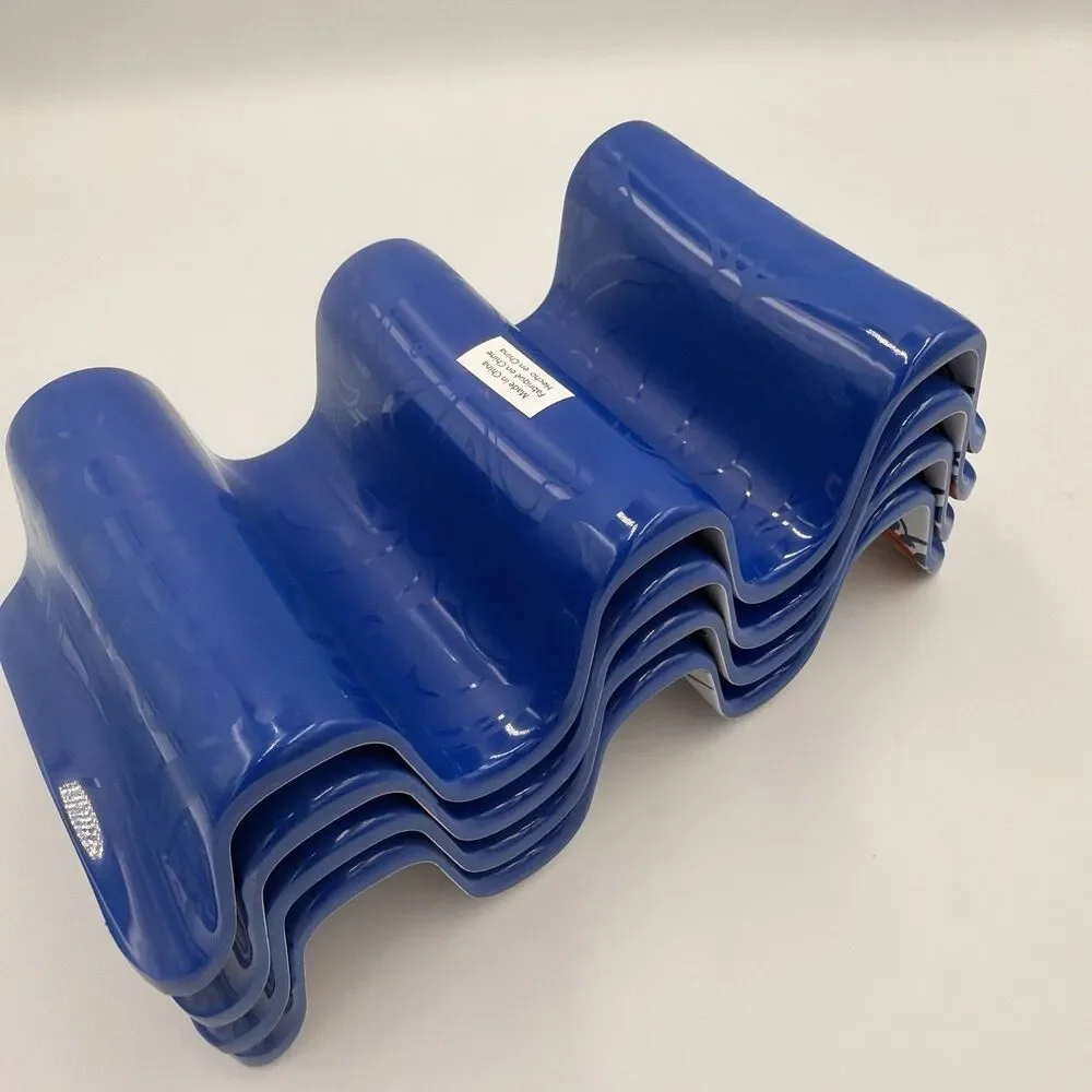 Prepara Talavera Inspired Taco Holders Set of 4 Reversible Floral Melamine